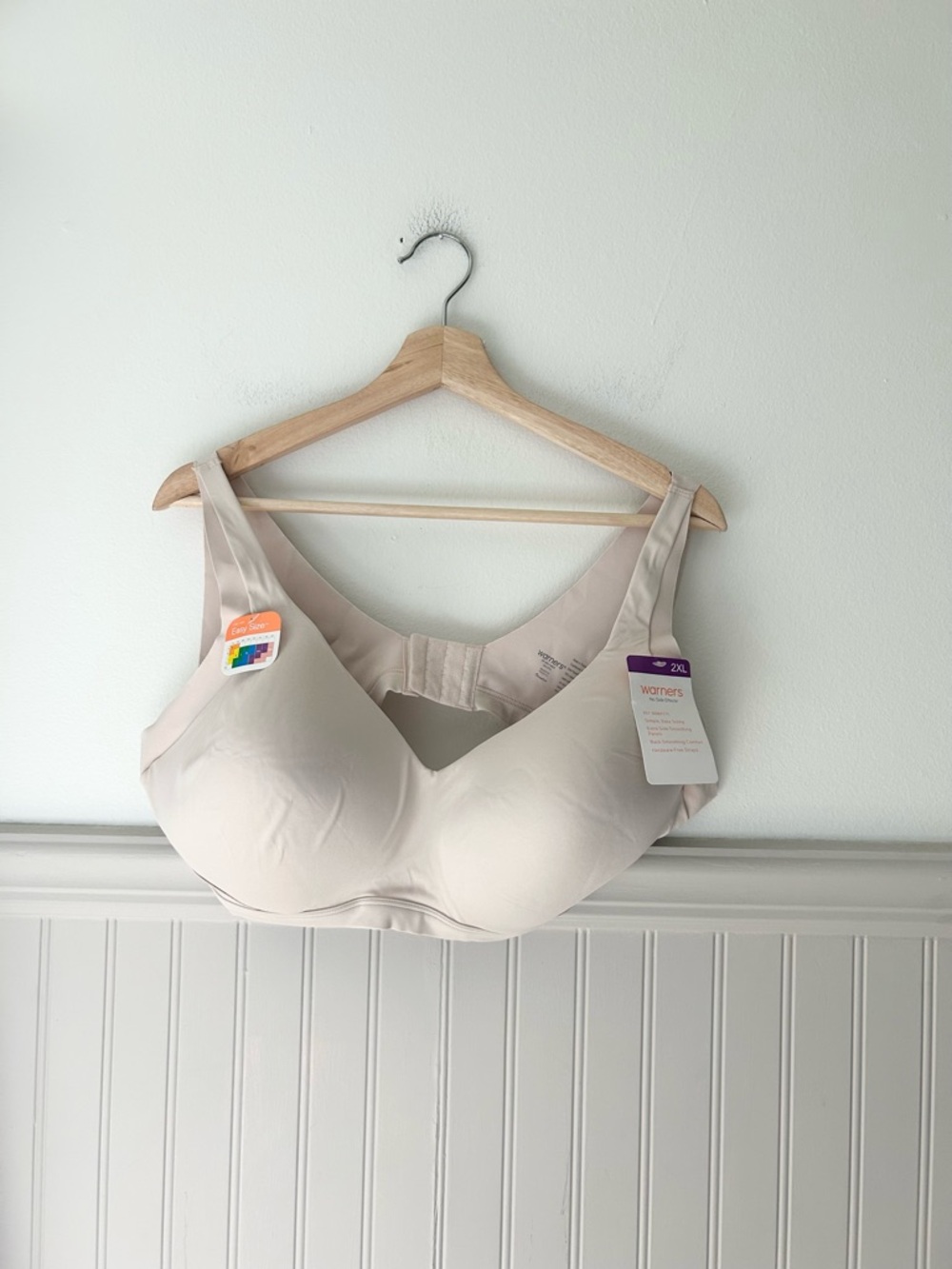 ⭐️ NEW Warner's 2XL Nude Seamless Wireless Lightly Lined Bra